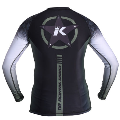 KINGPRO STORMKING RASHGUARDS - ZWART/GROEN