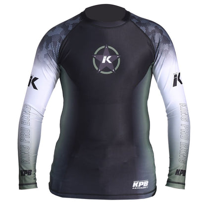 KINGPRO STORMKING RASHGUARDS - ZWART/GROEN