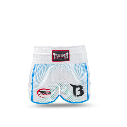 TWINS X BOOSTER KICKBOKS BROEKJE - WIT/BLAUW