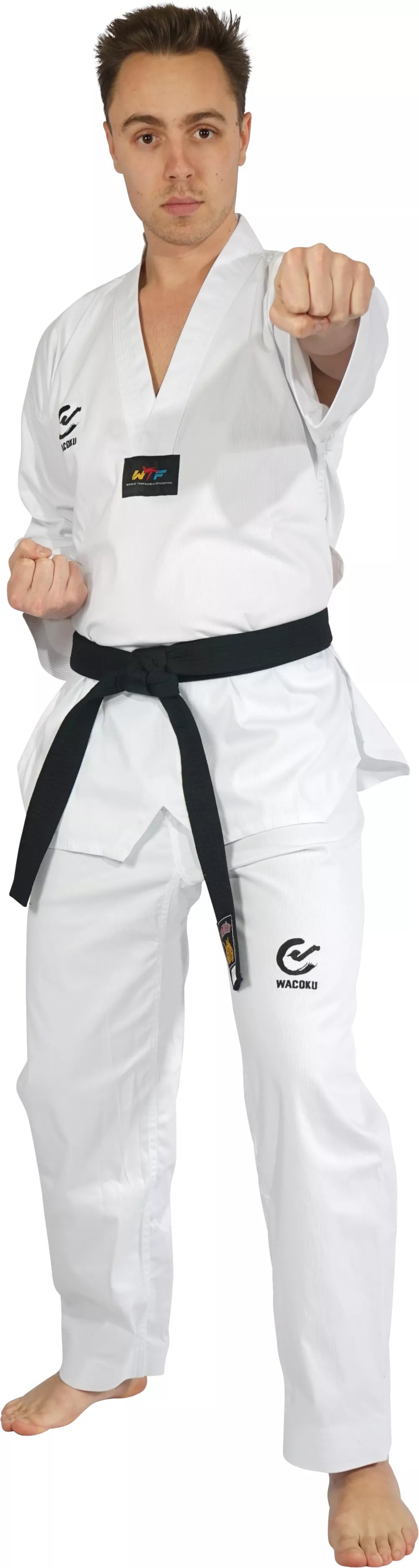 WACOKU TAEKWONDO PAK WITTE V-HALS