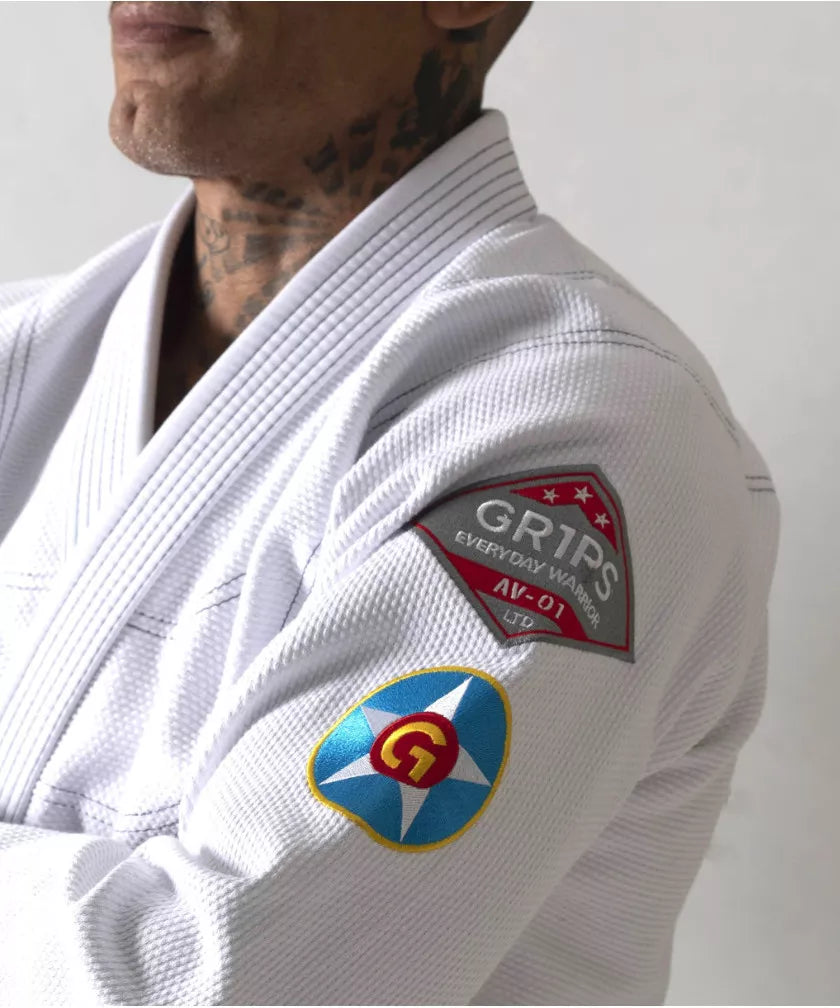 GRIPS BJJ PAK PRIMERO AVIATOR LE - WIT